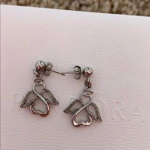 Kay’s open heart collection angel earrings